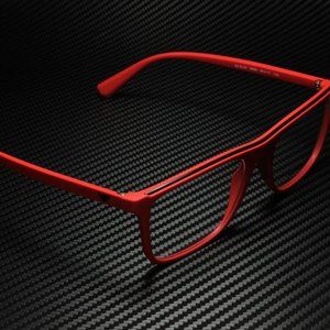 Emporio Armani Men's Matte Red Eyeglasses!